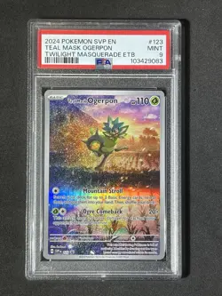 2024 POKEMON SVP EN-SV BLACK STAR PROMO #123 TEAL MASK OGERPON PSA 9 - Image 1