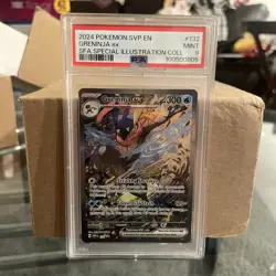 2024 POKEMON SVP EN-SV BLACK STAR PROMO #132 GRENINJA EX PSA 9 - Image 1