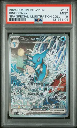 2024 POKEMON SVP EN-SV BLACK STAR PROMO #131 KINGDRA EX PSA 9 - Image 1