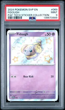2024 POKEMON SVP EN-SV BLACK STAR PROMO #069 FIDOUGH PSA 9 - Image 1