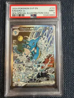 2024 POKEMON SVP EN-SV BLACK STAR PROMO #131 KINGDRA EX PSA 9 #131 - Image 1