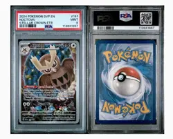 2024 POKEMON SVP EN-SV BLACK STAR PROMO #141 NOCTOWL PSA 9 GRADED MINT - Image 3