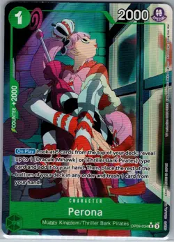 Perona Alt Art OP09-034 English Emperors in the New World - One Piece Card - NM - Image 1
