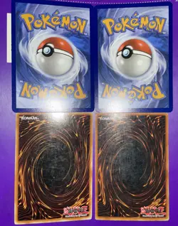 Pokemon /Yu-Gi-Oh Mixed Card Lot 4 Cards - Image 1