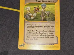 Town Volunteers Uncommon Trainer Card Aquapolis 136/147 NM - Image 3