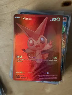 Victini BWR 172/086 Black White Rare White Flare English Pokemon Card - Image 2