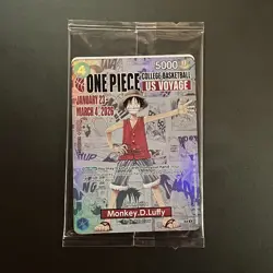 One Piece Monkey D. Luffy US Voyage College Basketball Card Rutgers - Image 1