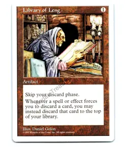 Library of Leng Artifact Uncommon Fifth Edition MTG NP Near Mint or Better - Image 1