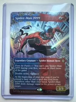 Spider-Man 2099 #0216 FOIL Borderless Marvel's Spider-Man NM ENG MTG - Image 1