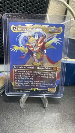 MTG Kefka, Court Mage / Ruler of Ruin Borderless #398 Final Fantasy Near Mint - Image 1