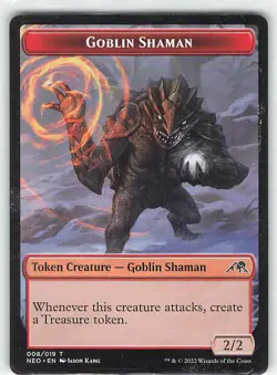 MTG - Goblin Shaman Token - Kamigawa: Neon Dynasty - NM - Image 1