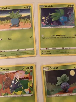 Lot of 8 Oddish and Gloom Pokemon Cards - Image 5
