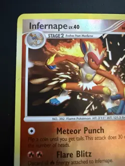 Pokemon TCG Diamond & Pearl Infernape 5/130 Reverse Holo Near Mint - Image 4