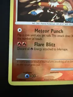 Pokemon TCG Diamond & Pearl Infernape 5/130 Reverse Holo Near Mint - Image 5