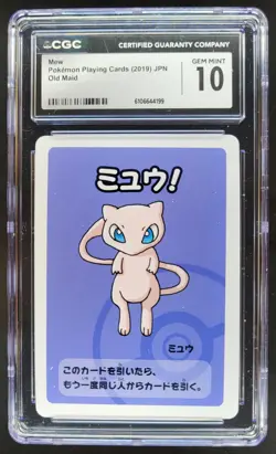 2019 POKEMON PLAYING CARDS JAPANESE MEW OLD MAID CGC 10 C RC7 - Image 1