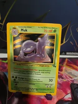 Muk - 13/62 - Holo Rare - Unlimited Edition Fossil Pokemon MP, #11 - Image 1