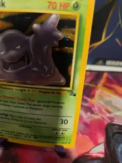 Muk - 13/62 - Holo Rare - Unlimited Edition Fossil Pokemon MP, #11 - Image 2