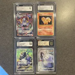 Pokemon Graded Slab Lot (4 Slabbed Cards) All Pictured Featuring 10 PRISTINE CGC - Image 1