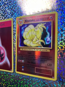 Pokemon TCG: Reverse Holo 15/108 Ninetales; Sheen Holo 88/106 Blacksmith - Image 3