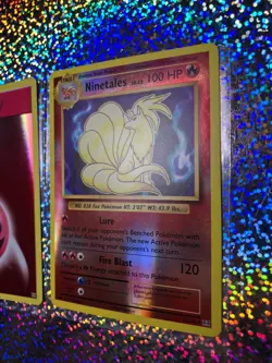 Pokemon TCG: Reverse Holo 15/108 Ninetales; Sheen Holo 88/106 Blacksmith - Image 4