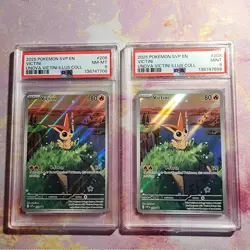 2025 POKEMON PROMO VICTINI ILLUSTRATION COLLECTION #208 VICTINI PSA 8 AND 9 - Image 1