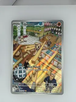 2024 Pokemon Twilight Masquerade Timburr 183/167 NM - Image 1