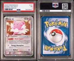 PSA 1 (POP 5) Blissey Ex Ex Unseen Forces 101/115 Holo Pokemon Card - Image 3