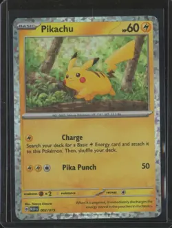 2024 Pokemon McDonald's Collection PIKACHU #002 Confetti Holo Foil JFB3 - Image 1