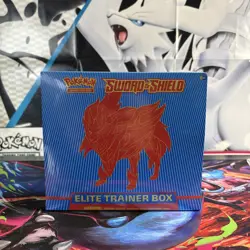 Pokemon TCG: Sword & Shield Base Set Elite Trainer Box - ETB Sealed (Zamazenta) - Image 1