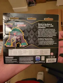 Pokemon Crown Zenith Rillaboom Pin Collection 3 Pack Blister FACTORY SEALED - Image 2
