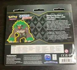 Pokemon Crown Zenith Rillaboom Pin Collection Sealed 3 Pack blister - Image 2