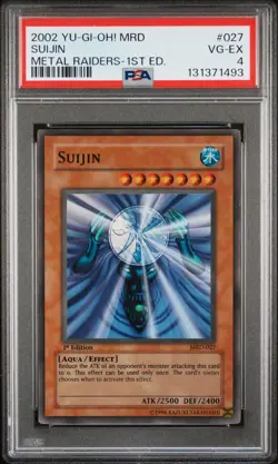 2002 YU-GI-OH! MRD-METAL RAIDERS 1ST EDITION #027 SUIJIN PSA 4 - Image 1