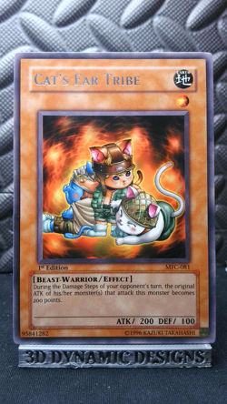 | Yugioh Cat's Ear Tribe MFC-081 1st Rare Magicians Force Cats Ear Tribe NM- | - Image 1