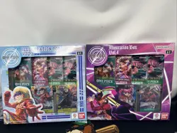 Bandai OP One Piece TCG Illustration Box Vol 3 & 4 Bundle New In Hand - Image 1