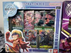 Bandai OP One Piece TCG Illustration Box Vol 3 & 4 Bundle New In Hand - Image 2
