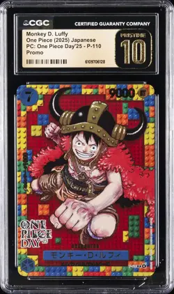 2025 ONE PIECE (2025) JPN ONE PIECE DAY '25 MONKEY D. LUFFY CGC 10 PRISTINE - Image 1