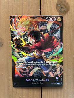 One Piece Starter Deck Monkey.D.Luffy (001) ST14-001 3D2Y Foil ***DAMAGED***⚓ - Image 1