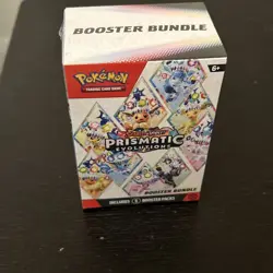 Pokemon TCG Scarlet & Violet Prismatic Evolutions Booster Bundle 6 Packs Sealed - Image 2