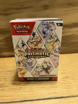 Pokemon TCG Scarlet & Violet Prismatic Evolutions Booster Bundle 6 Packs Sealed - Image 1
