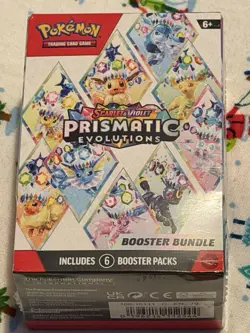 POKEMON TCG SCARLET VIOLET PRISMATIC EVOLUTIONS BOOSTER BUNDLE 6 NEW PACKS - Image 1