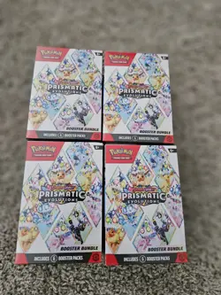 Pokemon TCG Scarlet & Violet Prismatic Evolutions Booster Bundle 6 Packs - Image 2