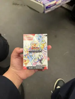 Pokemon TCG Scarlet & Violet Prismatic Evolutions Booster Bundle 6 Packs Sealed - Image 1