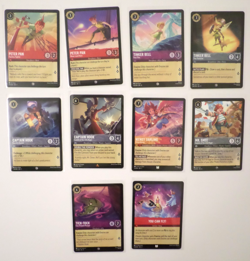 Disney Lorcana Theme - Peter Pan Lot of 10 cards Peter Pan, Tinker Bell, - Image 2