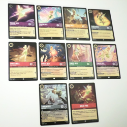 Disney Lorcana Theme Lot - Tinker Bell Theme Lot of 10 Cards - Image 1