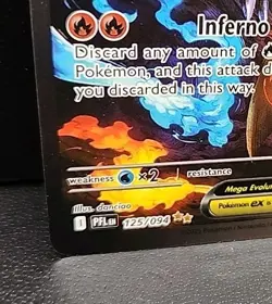 Mega Charizard X EX SIR 125/094 (English) Phantasmal Flames Pokemon TCG NM - Image 4