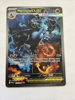 Mega Charizard X EX SIR 125/094 Pokemon Phantasmal Flames TCG English - Image 1