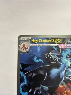 Mega Charizard X EX SIR 125/094 Pokemon Phantasmal Flames TCG English - Image 2