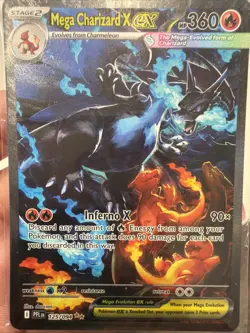 Mega Charizard X EX SIR 125/094 (English) Phantasmal Flames Pokemon TCG - Image 1