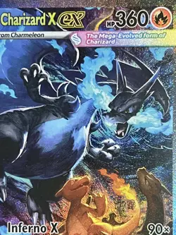 Mega Charizard X EX SIR 125/094 Phantasmal Flames English Pokemon TCG Pack Fresh - Image 5