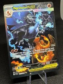 Mega Charizard X EX SIR 125/094 (English) Phantasmal Flames Pokemon TCG - Image 2